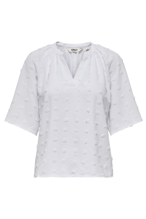 Only onlivana life 34 dobby v-neck top w
